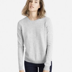 Apt. 9 - 100% Cashmere - Light Gray Women's Crew Neck Sweater